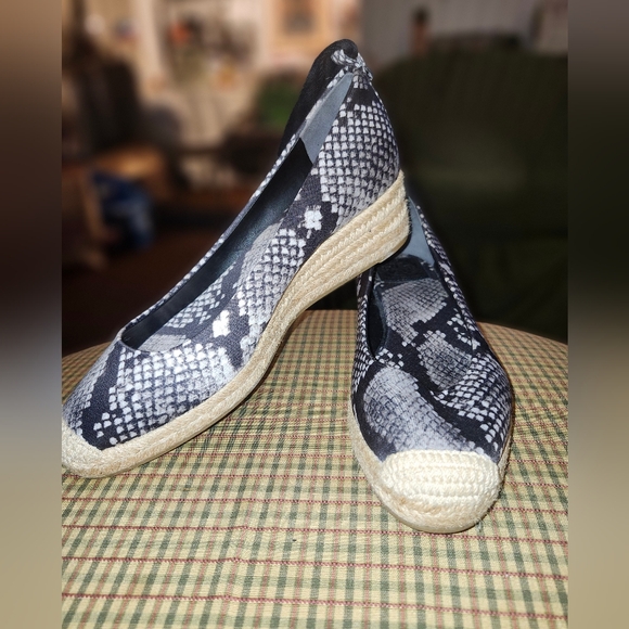 Tory Burch heather Ankle Tie 40 mm wedge espadrilles - Picture 1 of 6